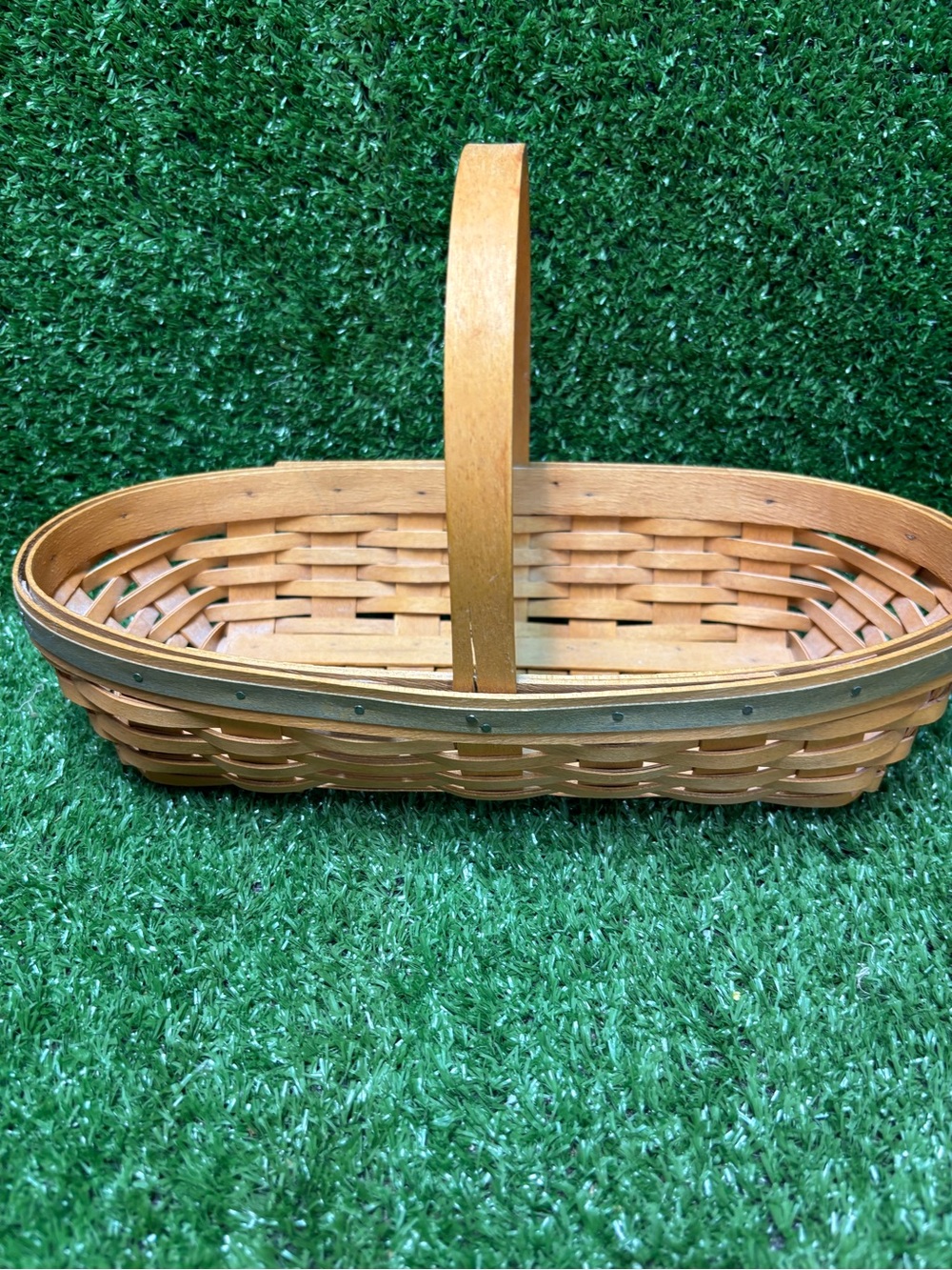 LONGABERGER 2001 May Series Peony Basket~Liner 12th in Series Green